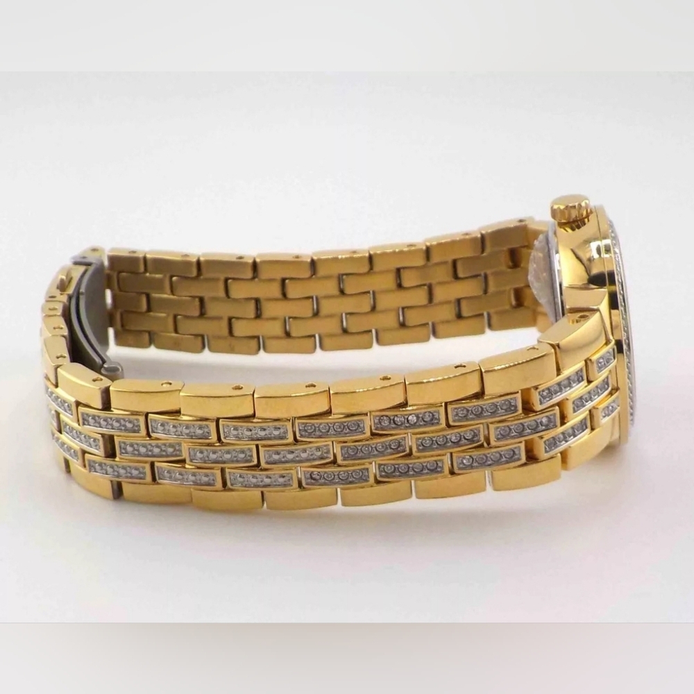 ***BRAND NEW*** Bulova Womens Crystal Accent Gold Tone Stainless Steel - Picture 7 of 9